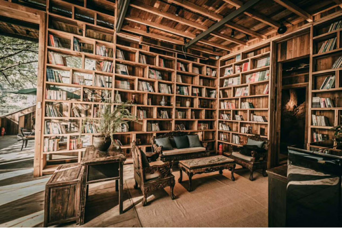 青田坐忘閣·藏書(shū)閣民宿，找回初心尋找回家的路