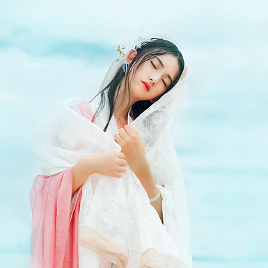 輕舞霓海神之女頭像，唯美古風(fēng)真人頭像