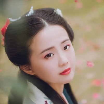 夢花期小清新女生頭像，唯美古風真人頭像