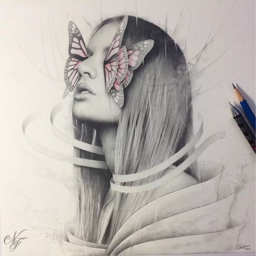 一組令人驚嘆的精致細膩手繪插畫