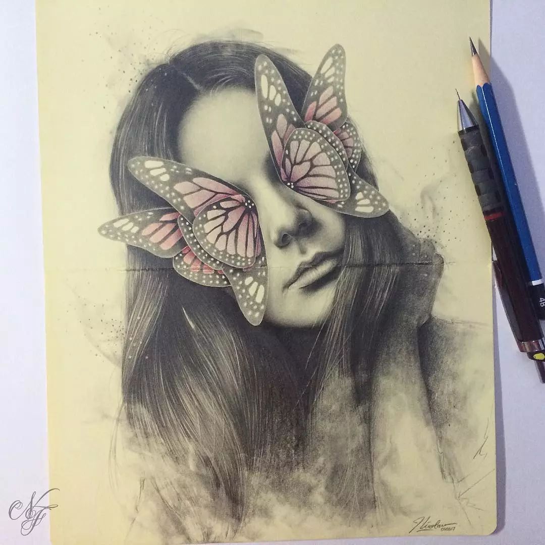 一組令人驚嘆的精致細膩手繪插畫