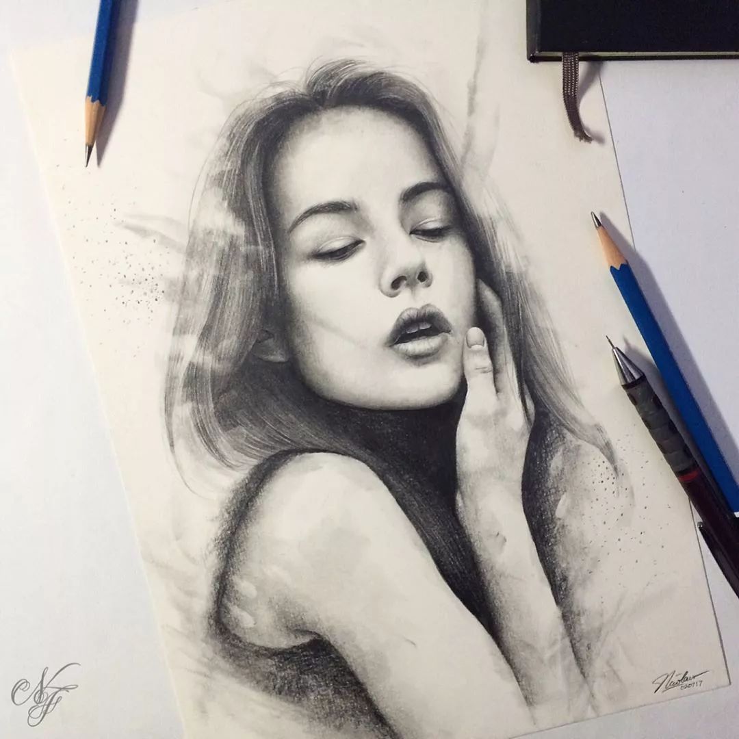 一組令人驚嘆的精致細膩手繪插畫