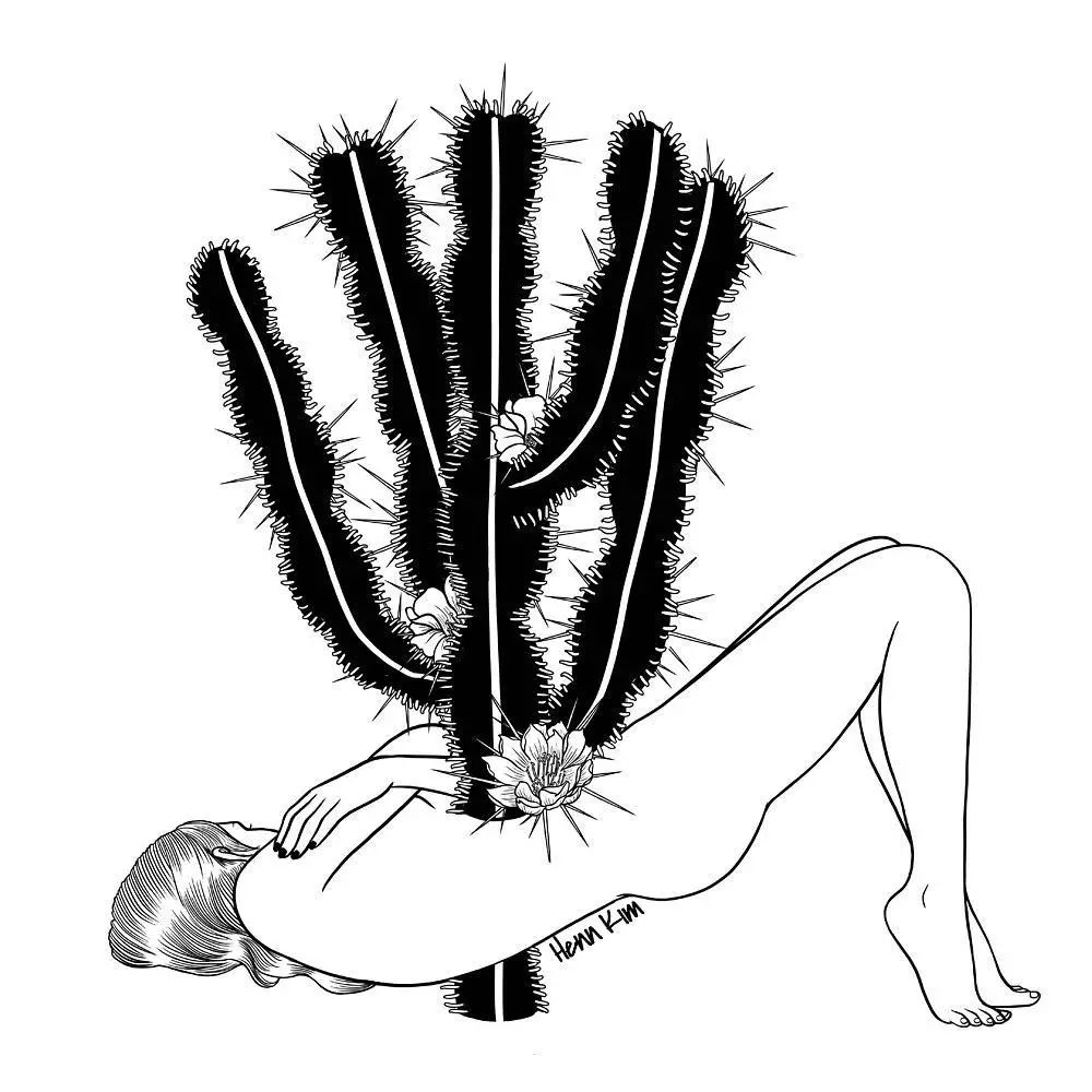 一組扎心黑色治愈系漫畫，看哭了的黑白插畫