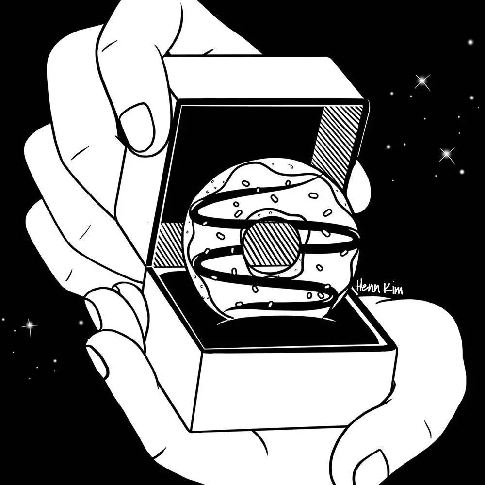 一組扎心黑色治愈系漫畫，看哭了的黑白插畫