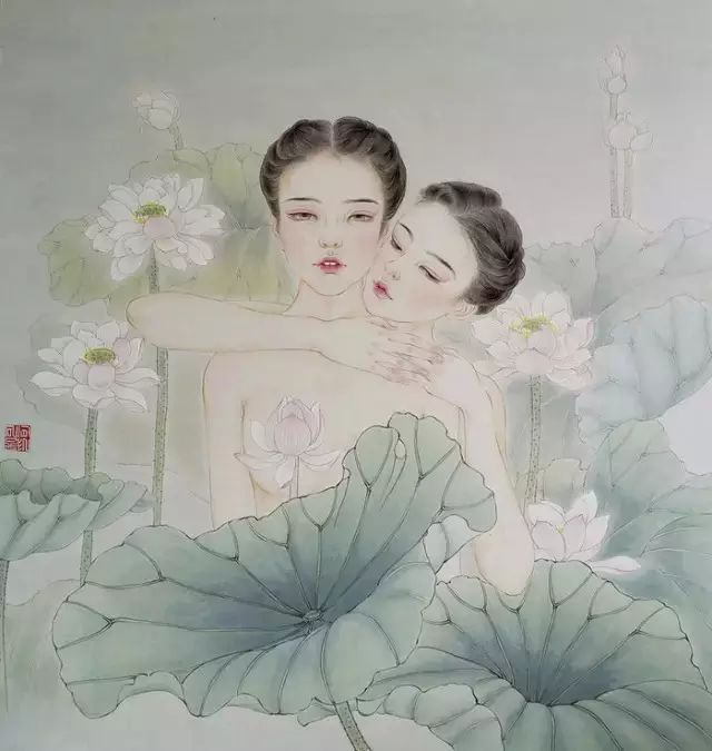 古風(fēng)詩(shī)意手繪插畫(huà)：一場(chǎng)風(fēng)花雪月任飄搖美！