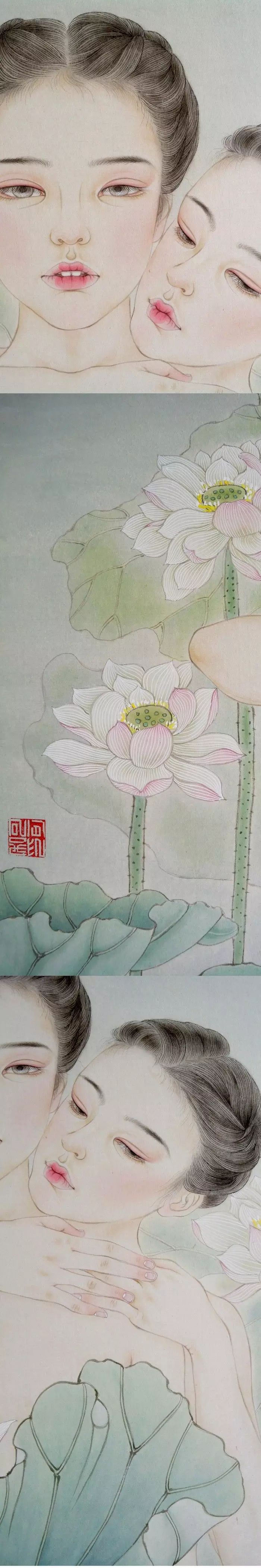 古風(fēng)詩(shī)意手繪插畫(huà)：一場(chǎng)風(fēng)花雪月任飄搖美！