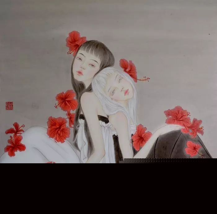 古風(fēng)詩意手繪插畫：一場風(fēng)花雪月任飄搖美！