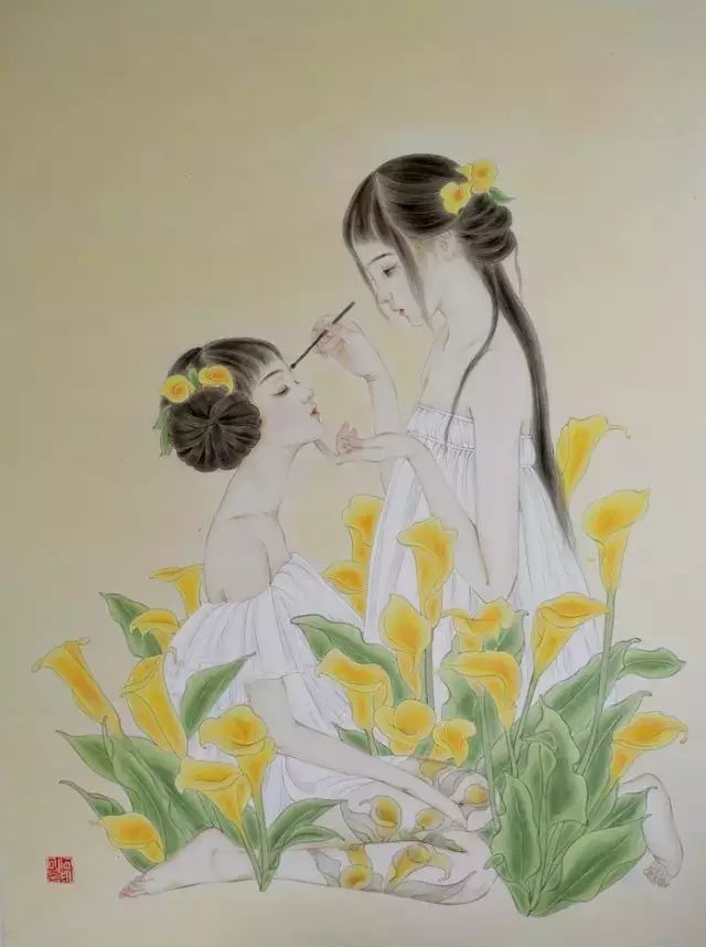 古風(fēng)詩(shī)意手繪插畫(huà)：一場(chǎng)風(fēng)花雪月任飄搖美！