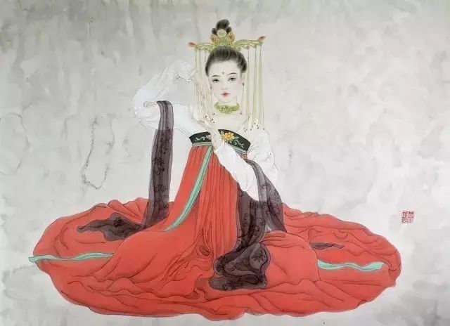 古風(fēng)詩(shī)意手繪插畫：一場(chǎng)風(fēng)花雪月任飄搖美！