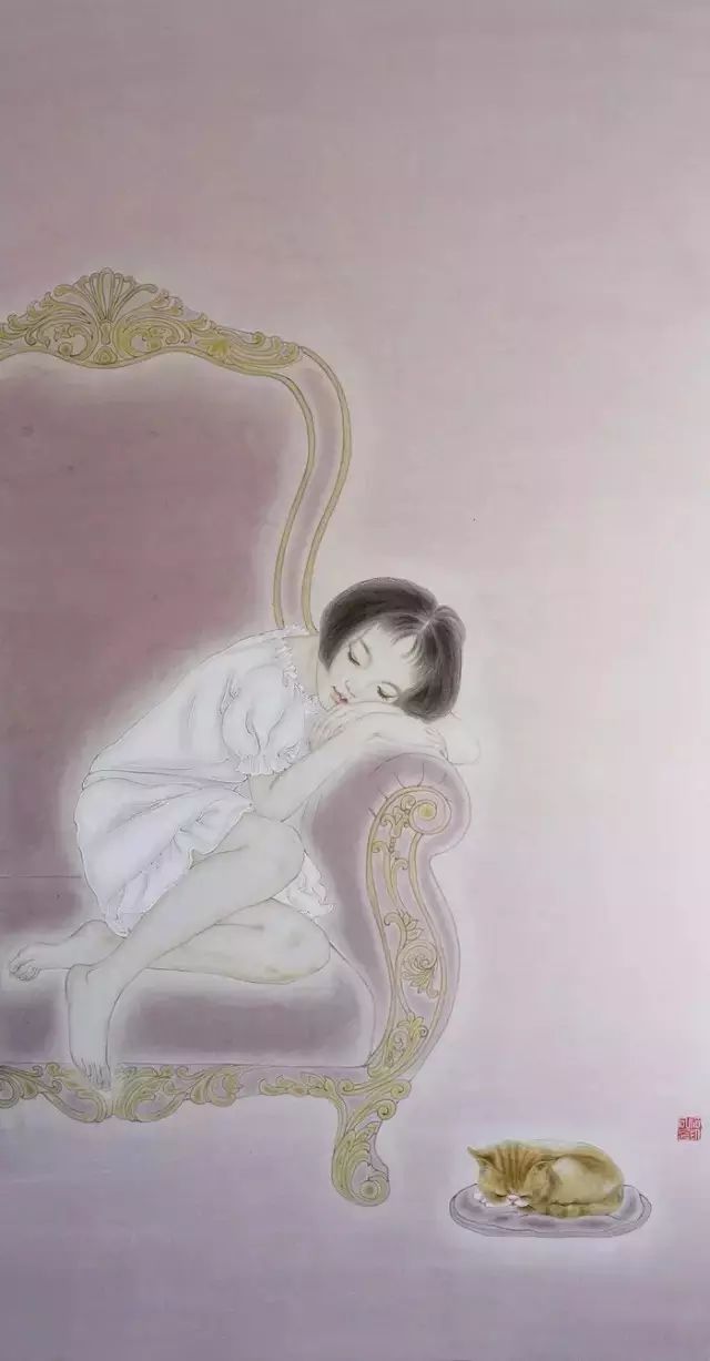 古風(fēng)詩(shī)意手繪插畫(huà)：一場(chǎng)風(fēng)花雪月任飄搖美！