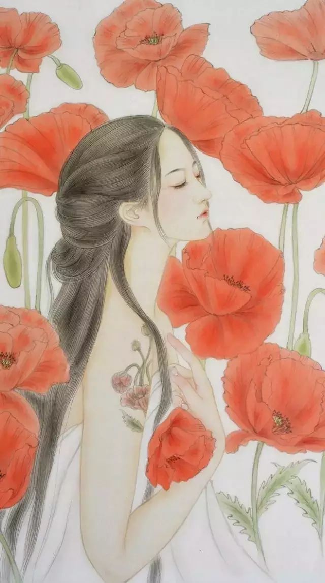 古風(fēng)詩(shī)意手繪插畫：一場(chǎng)風(fēng)花雪月任飄搖美！