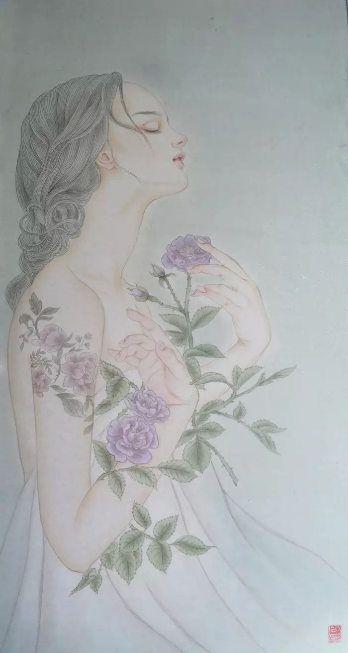 古風(fēng)詩(shī)意手繪插畫：一場(chǎng)風(fēng)花雪月任飄搖美！