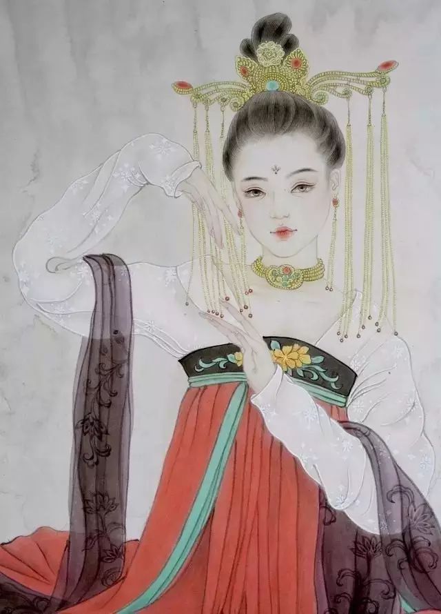 古風(fēng)詩(shī)意手繪插畫：一場(chǎng)風(fēng)花雪月任飄搖美！