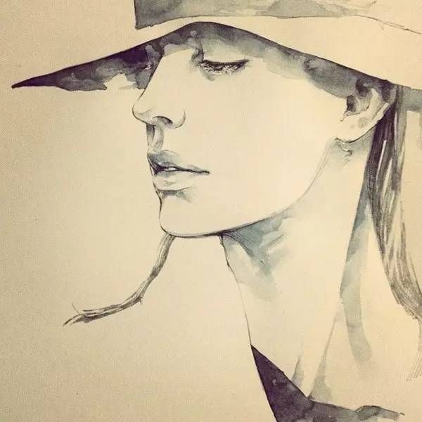 50幅人物速寫手繪插畫：感受時(shí)尚奇妙意境