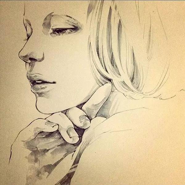 50幅人物速寫手繪插畫：感受時(shí)尚奇妙意境