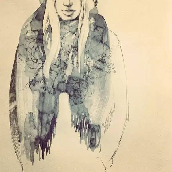 50幅人物速寫手繪插畫：感受時(shí)尚奇妙意境