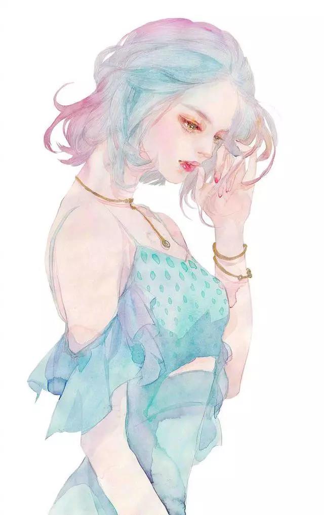 小清新少女心插畫欣賞：優(yōu)雅浪漫的少女插畫