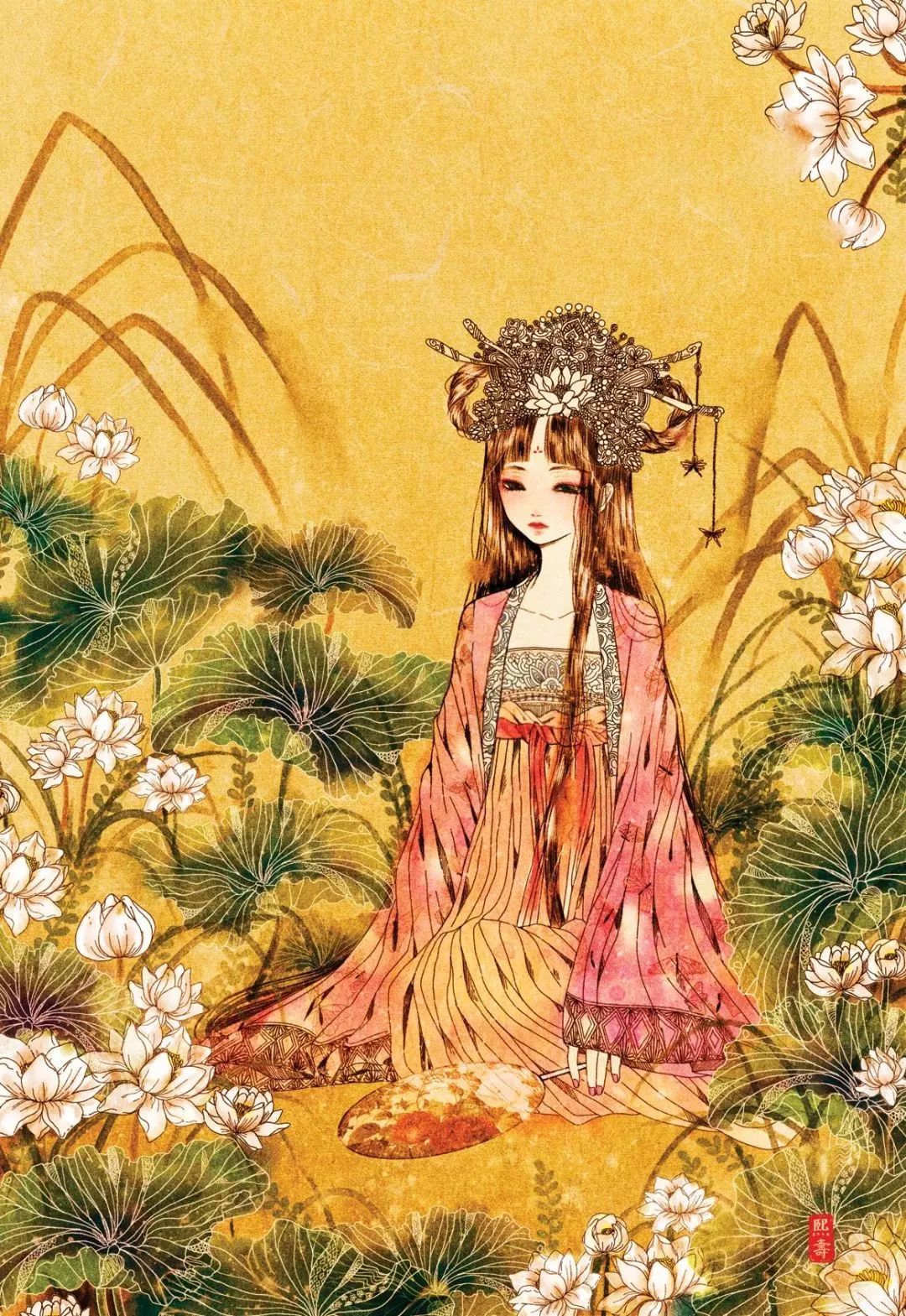 好美的水彩插畫，夢(mèng)幻奇妙的插畫設(shè)計(jì)