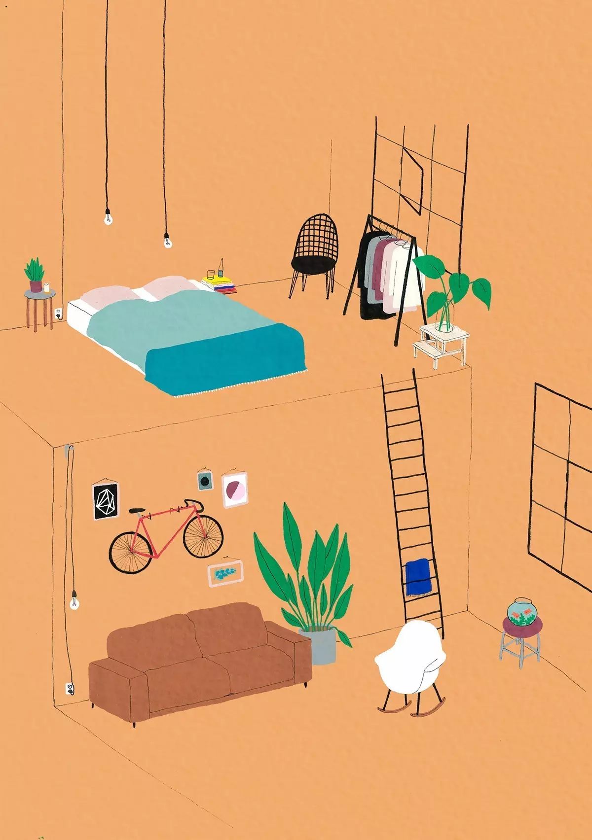 簡(jiǎn)約小插畫(huà)，簡(jiǎn)單小日子