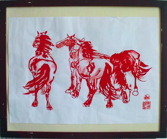 剪紙圖案：剪紙收藏簿----名家畫動物