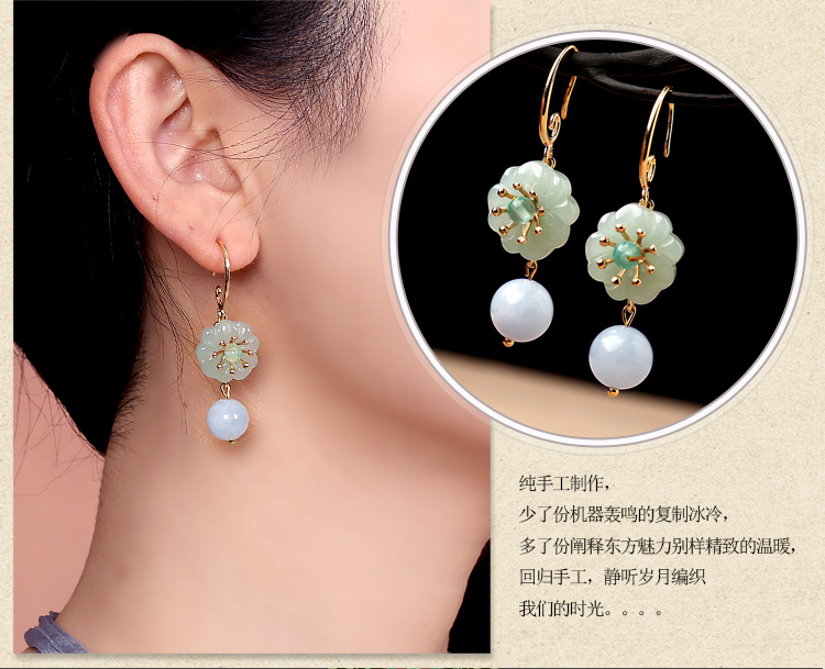 氣質冷淡古風耳環(huán)：風上云耳環(huán)首飾