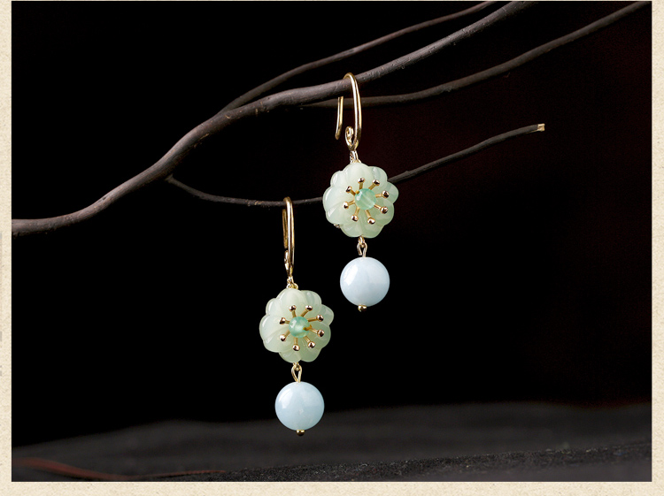 氣質冷淡古風耳環(huán)：風上云耳環(huán)首飾