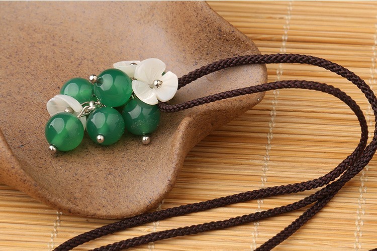 浮嵐暖翠項(xiàng)鏈，復(fù)古森系簡(jiǎn)約首飾