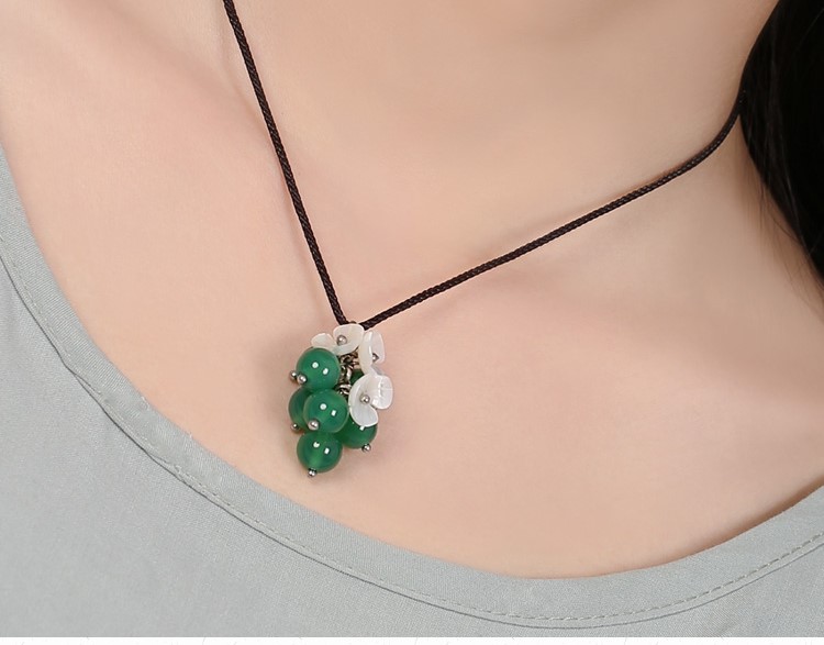 浮嵐暖翠項(xiàng)鏈，復(fù)古森系簡(jiǎn)約首飾