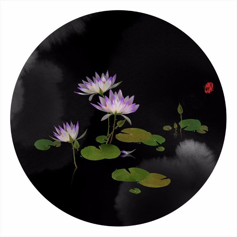 清新古風(fēng)花卉插畫(huà)，清雅如詩(shī)的插畫(huà)圖片