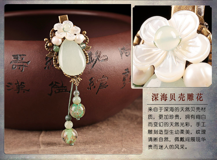 古典簡約小清新發(fā)夾，優(yōu)雅水滴復(fù)古發(fā)飾頭飾