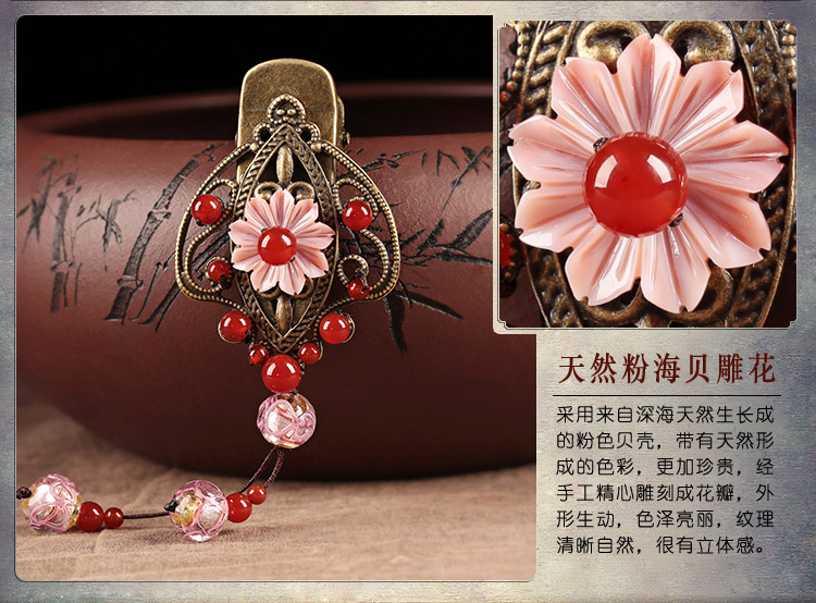 紅粉佳人發(fā)夾，典雅匠心啟航閱讀發(fā)飾頭飾