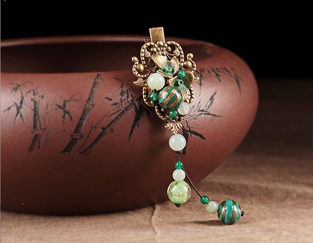 復(fù)古風(fēng)青曼發(fā)夾，優(yōu)雅匠心啟航閱讀發(fā)飾頭飾