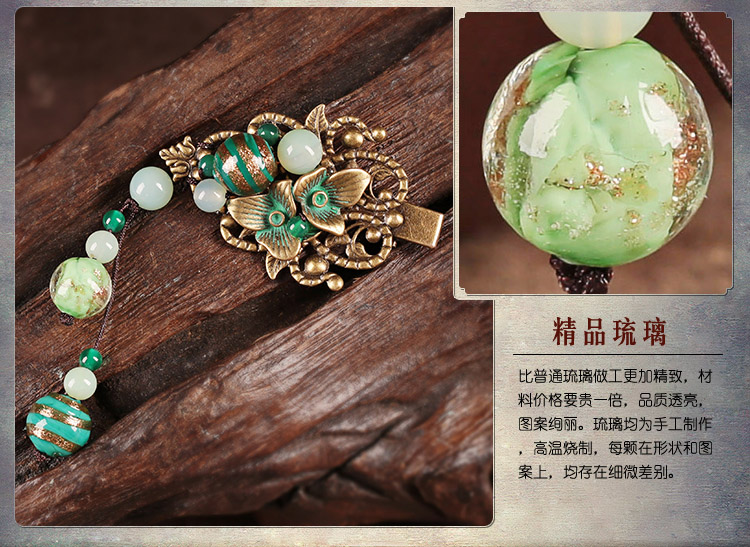 復(fù)古風(fēng)青曼發(fā)夾，優(yōu)雅匠心啟航閱讀發(fā)飾頭飾