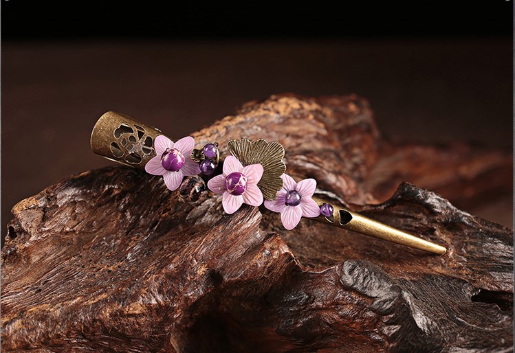 紫夢傾城發(fā)夾，優(yōu)雅紫色大發(fā)夾頭飾