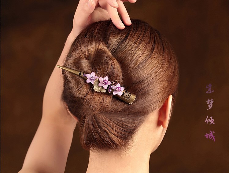 紫夢傾城發(fā)夾，優(yōu)雅紫色大發(fā)夾頭飾