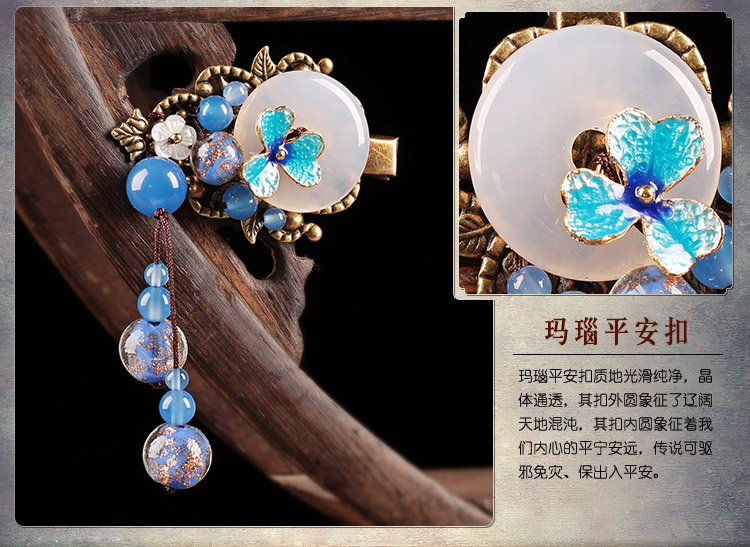 清水怡香發(fā)夾:古典古風(fēng)魚嘴發(fā)夾頭飾