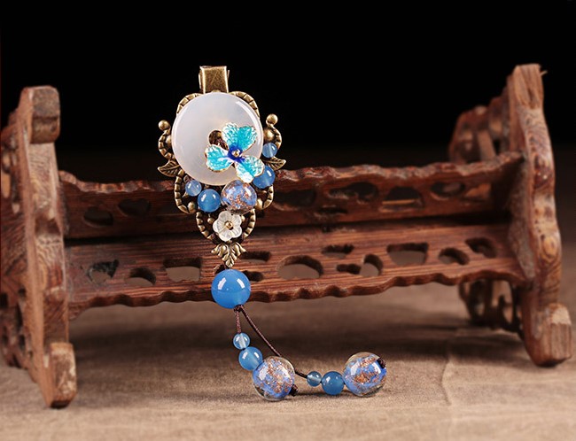 清水怡香發(fā)夾:古典古風(fēng)魚嘴發(fā)夾頭飾