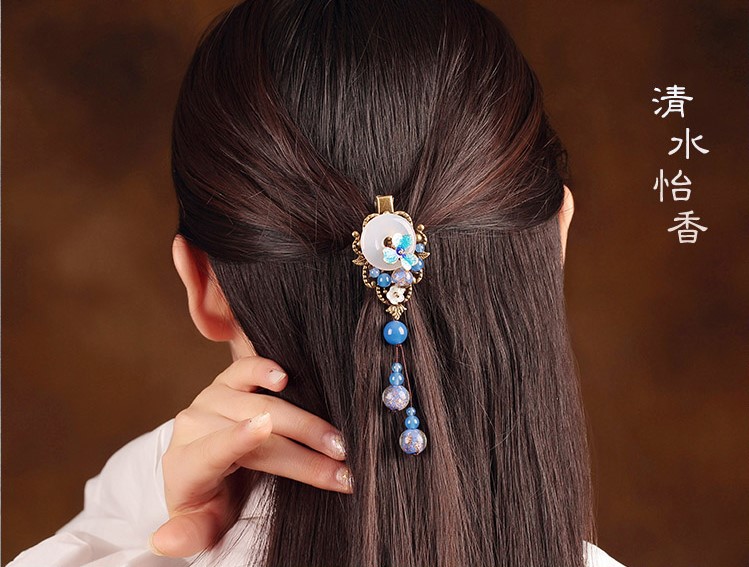 清水怡香發(fā)夾:古典古風(fēng)魚嘴發(fā)夾頭飾