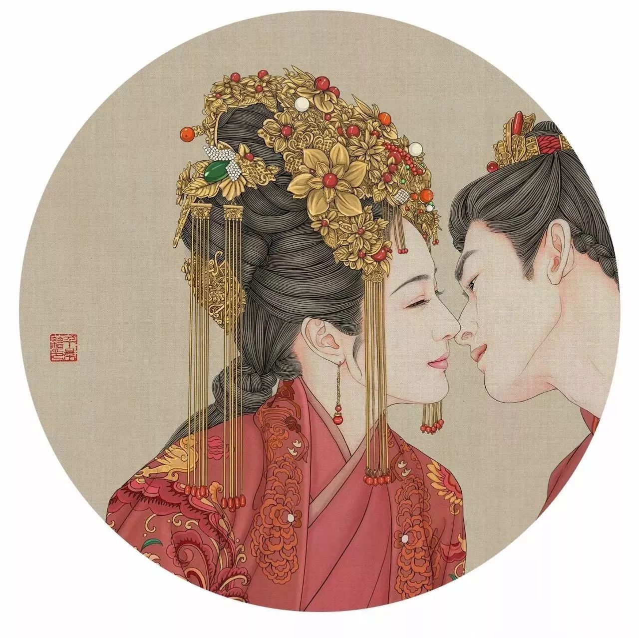 驚艷手繪插畫：古風線條畫出女子極致的美