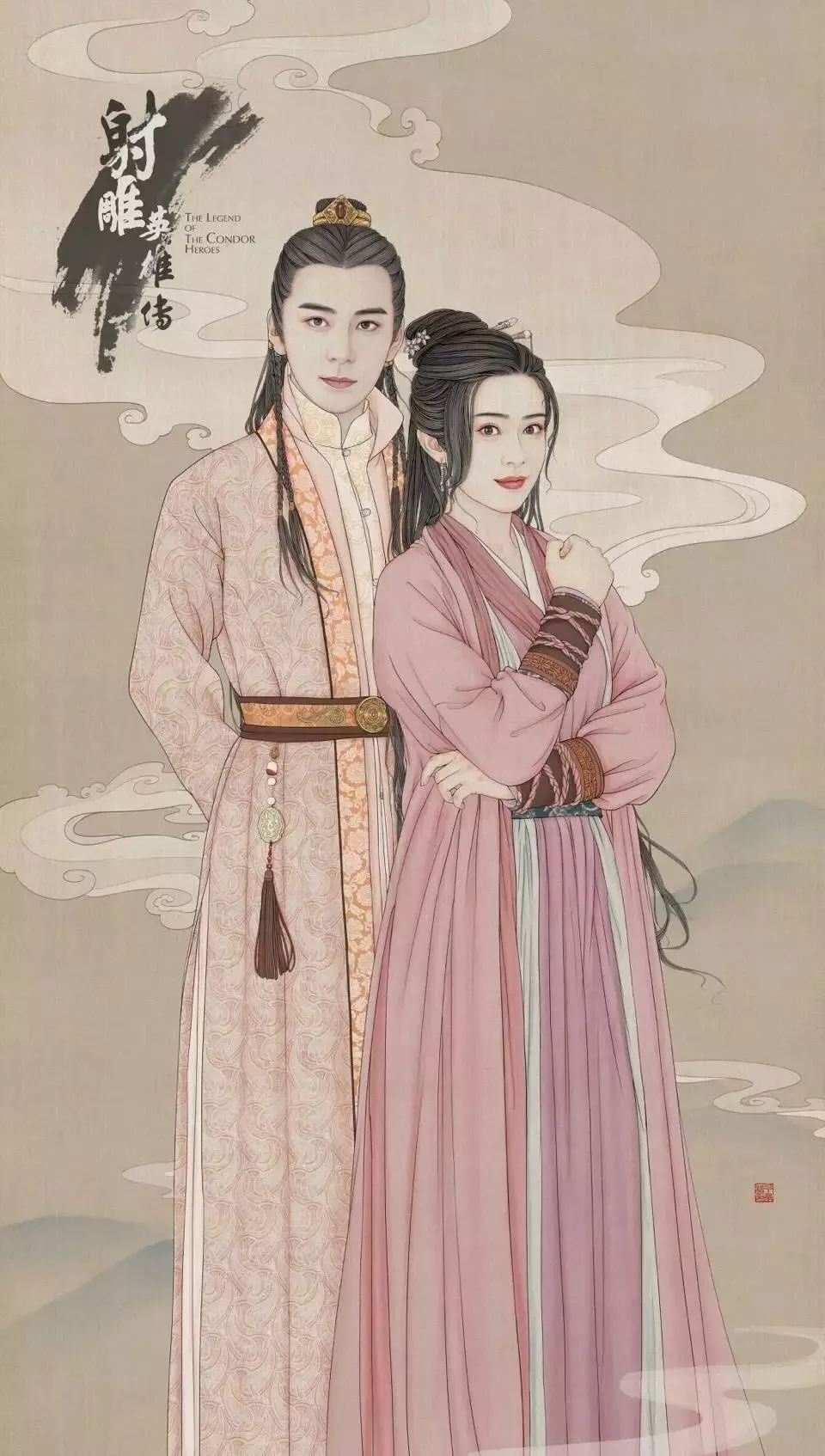 驚艷手繪插畫(huà)：古風(fēng)線條畫(huà)出女子極致的美