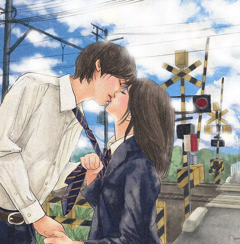 一組情侶情趣插畫，充滿誘惑的手繪插畫