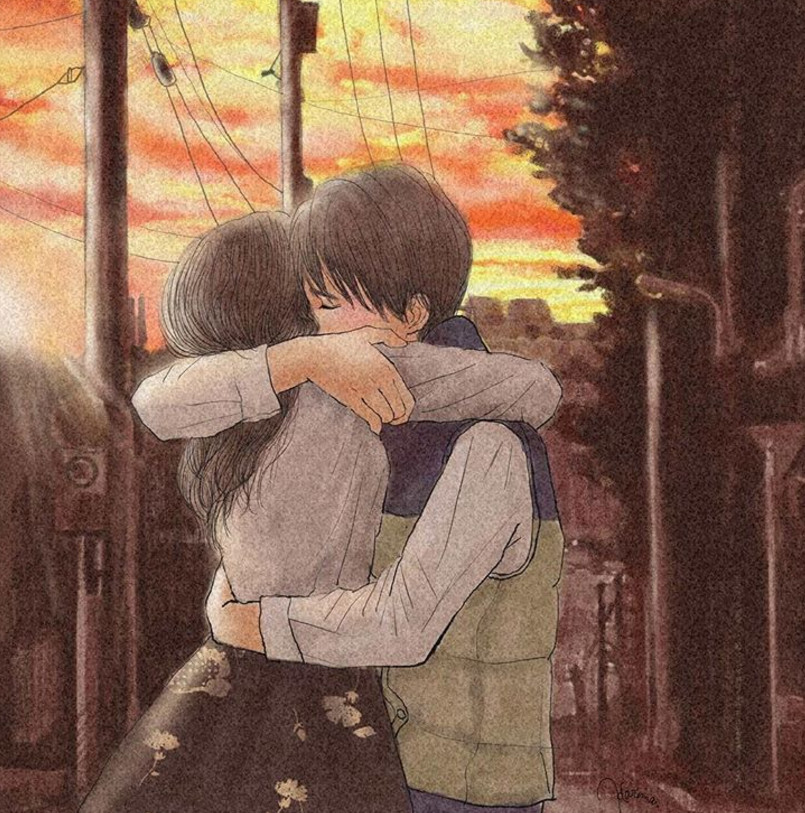 一組情侶情趣插畫，充滿誘惑的手繪插畫