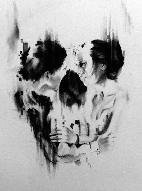 一組手繪骷髏頭插畫，猶如帶刺的玫瑰！