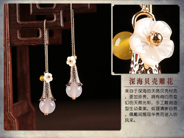 雅露氣質(zhì)耳環(huán)，小清新耳線氣質(zhì)首飾