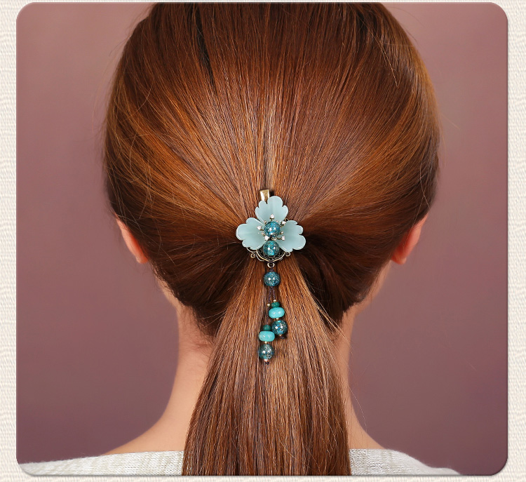 復(fù)古風(fēng)葉子發(fā)夾，素雅氣質(zhì)頭飾