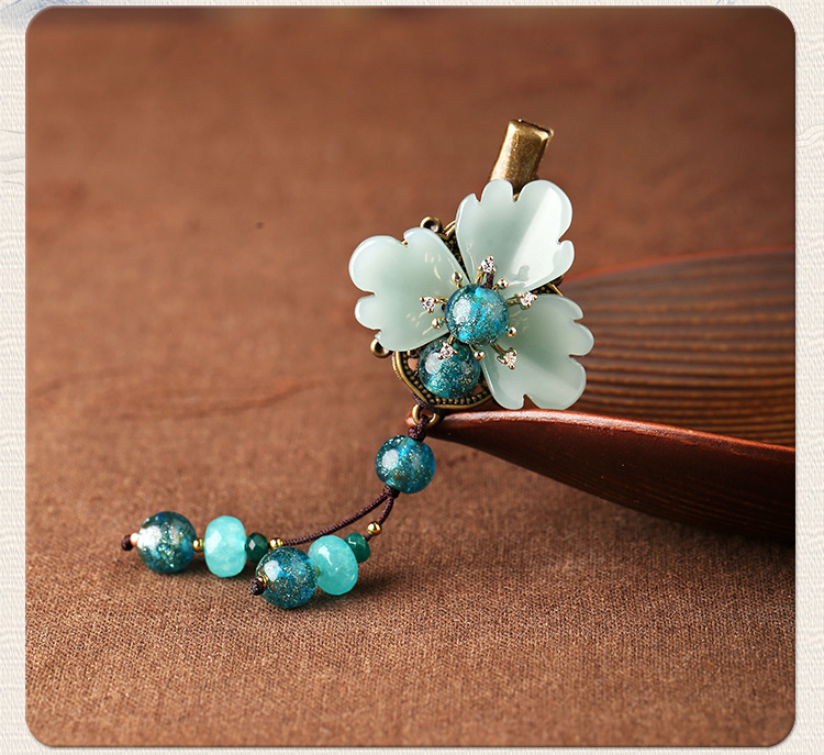 復(fù)古風(fēng)葉子發(fā)夾，素雅氣質(zhì)頭飾