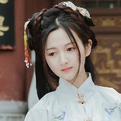 甜美可愛帶傘團(tuán)扇女生頭像，唯美古風(fēng)真人頭像