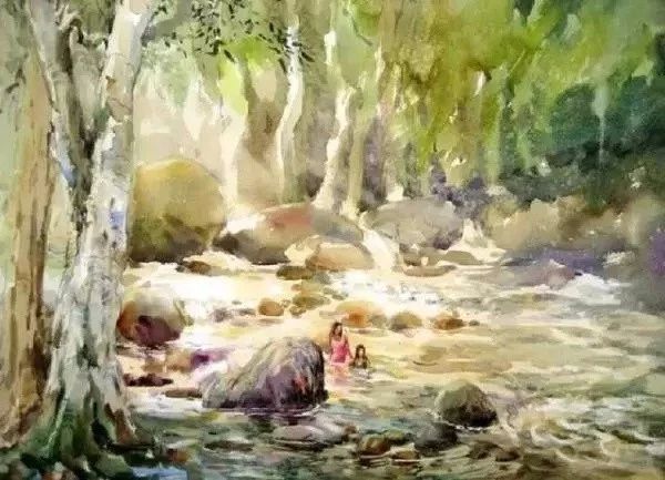 干凈細膩的水彩手繪插畫：彭釗水彩畫作品