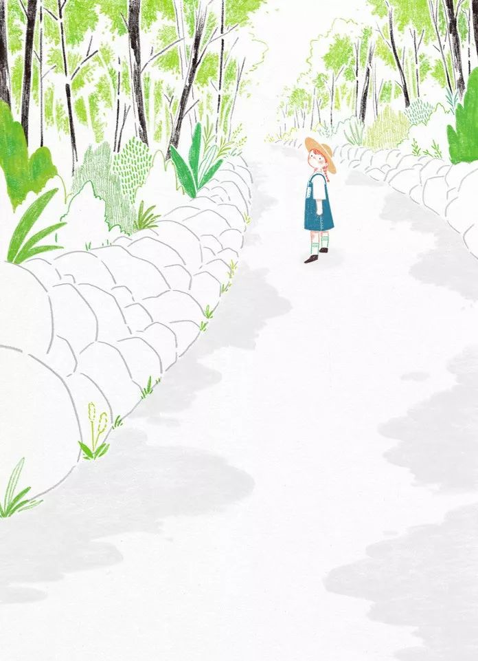 一組小清新彩鉛插畫，唯美的色彩世界!