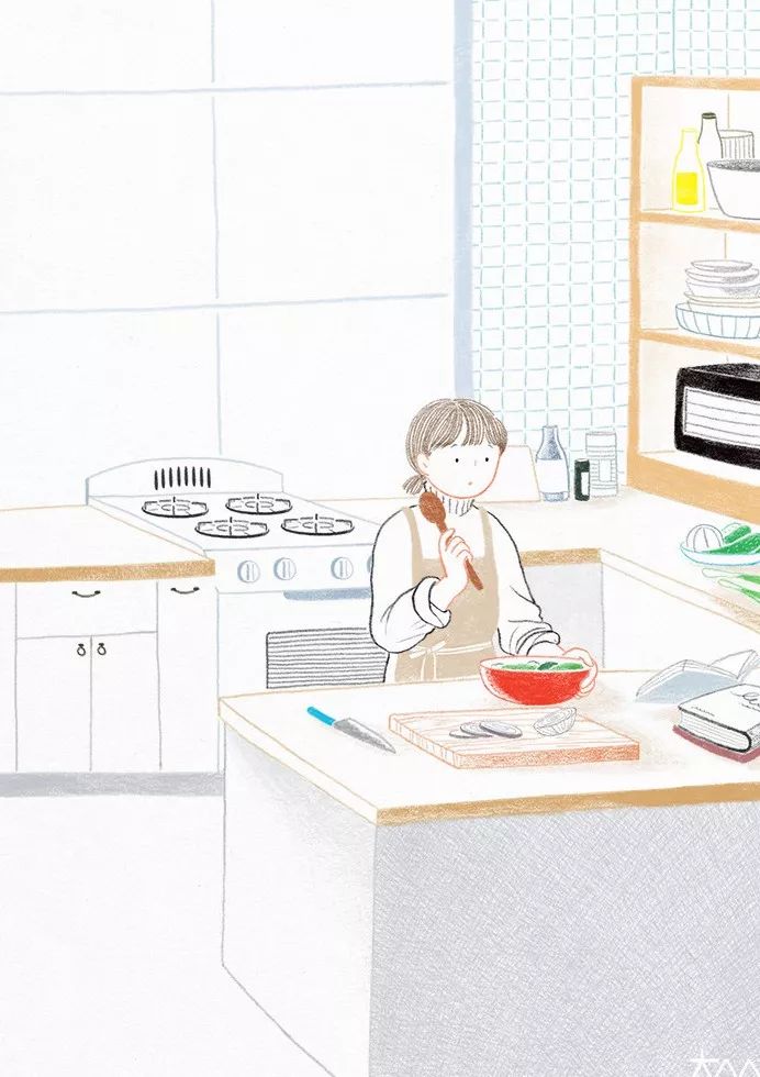 一組小清新彩鉛插畫，唯美的色彩世界!